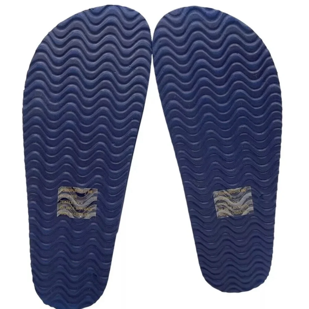 Madden Girl Women's Purr Sandal Blue Red White Cork Sz. 8M/ NEW - Picture 5 of 7